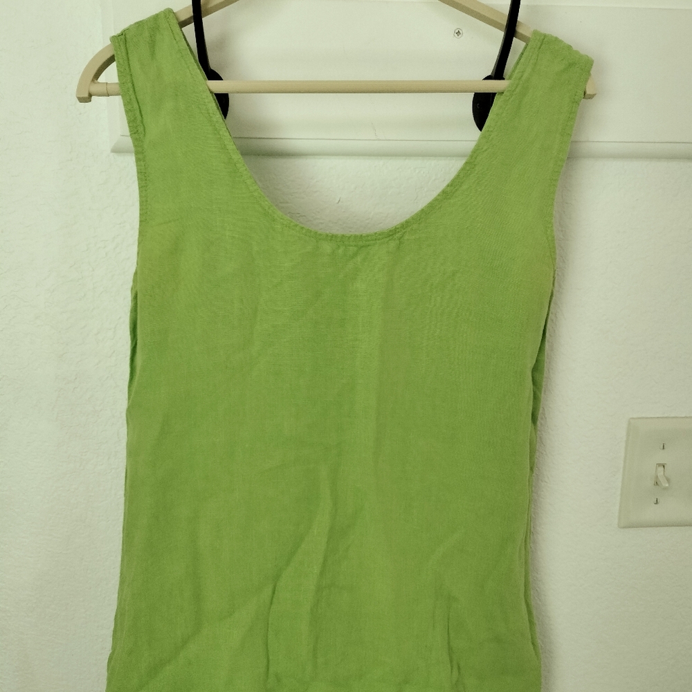 Bright lime maxi summer dress by Woolovers